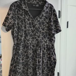 Disney Cakeworthy Spiderweb Mickey fit and flare dress